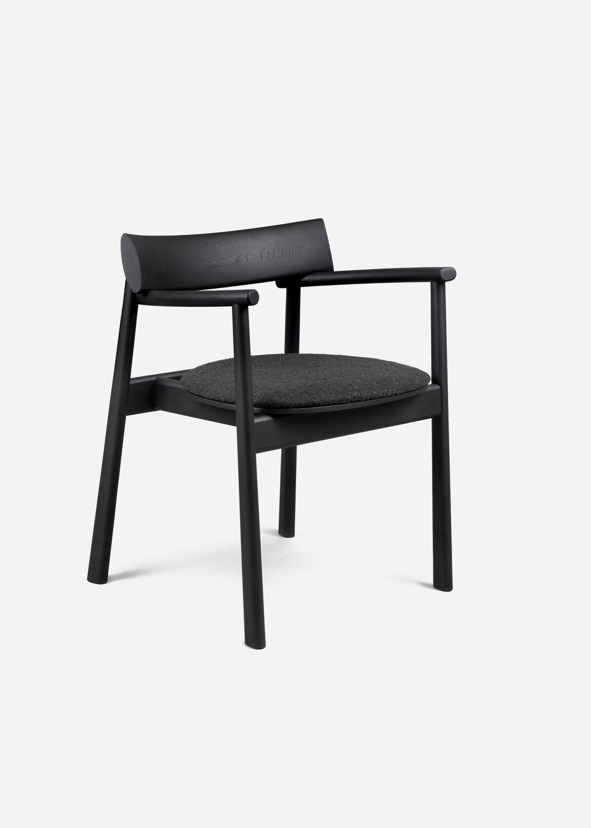 ELIPSA SOFT krzesło Natur Oak / Boucle Black