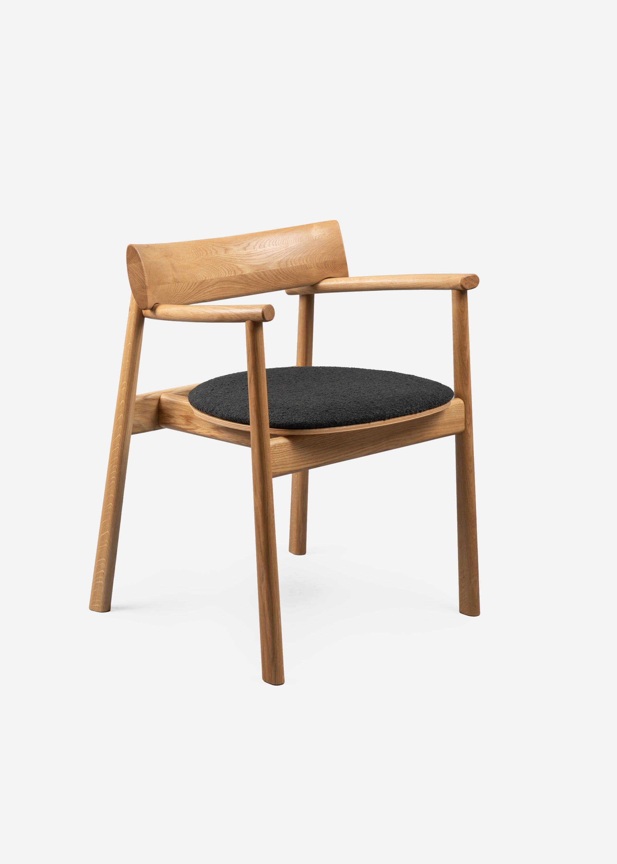 ELIPSA SOFT chair Natur Oak / Boucle Black